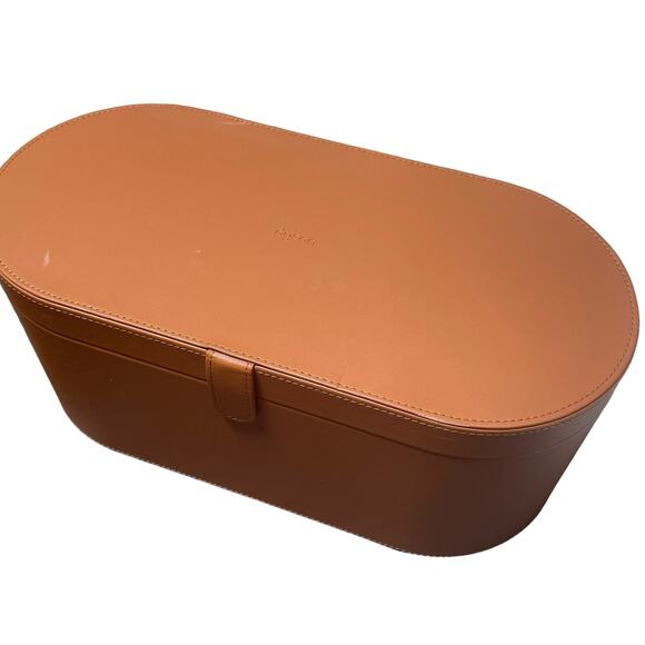 Dyson Airwrap Styler Replacement Storage Case Box w Inserts Brown Leather - Picture 1 of 13